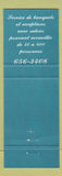 Matchbook Cover - I Intel Fac Restaurant Laval QC