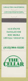 Matchbook Cover - The Cellar Los Altos CA