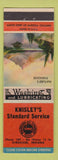 Matchbook Cover - Knisley's Standard oil gas Syracuse IN Nature's Paradise