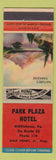 Matchbook Cover - Park Plaza Hotel Mifflintown PA low phone Nature's Paradise