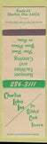 Matchbook Cover - Chardon Lakes Inn Gilden Cock Tavern Chardon OH