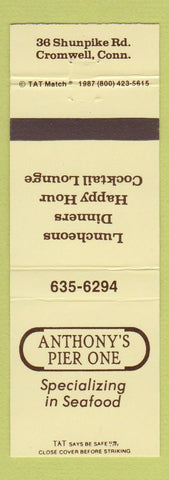 Matchbook Cover - Anthony's Pier One Cromwell CT