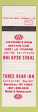 Matchbook Cover - Three Bear Inn Marathon NY