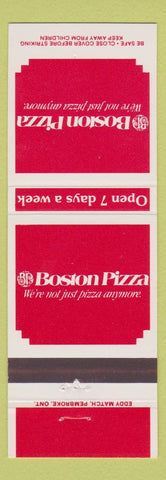 Matchbook Cover - Boston Pizza Canada