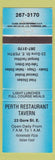 Matchbook Cover - Perth Restaurant Tavern Perth ON