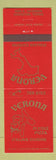 Matchbook Cover - Verona Italian Restaurant Pizza Houston TX
