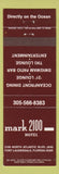 Matchbook Cover - Mark 2100 Hotel Fort Lauderdale FL