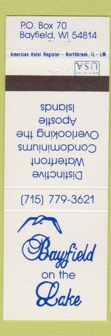 Matchbook Cover - Bayfield on the Lake Bayfield WI