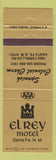 Matchbook Cover - El Rey Motel Santa Fe NM
