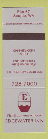 Matchbook Cover - Edgewater Inn Seattle WA