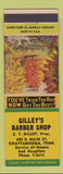 Matchbook Cover - Gilley's Barber Shop Chattanooga TN Indian Summer