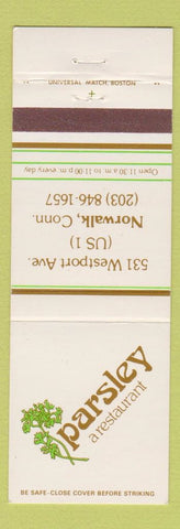 Matchbook Cover - Parsley Restaurant Norwalk CT