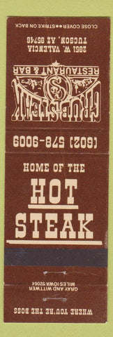 Matchbook Cover - Grub Steak Restaurant Tucson AZ