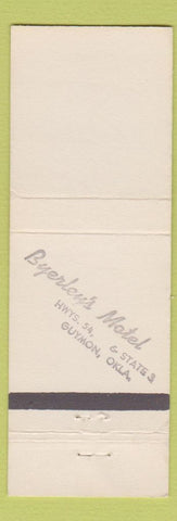 Matchbook Cover - Byerley's Motel Guymon OK