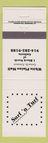 Matchbook Cover - Surf N Turf White Plains NY