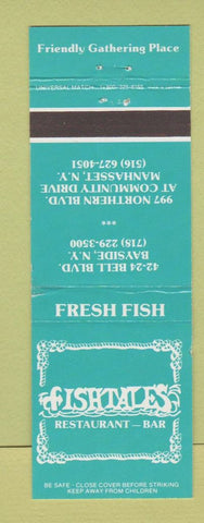 Matchbook Cover - Fishtales Restaurant Bar Manhasset NY Bayside