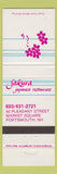 Matchbook Cover - Sakura Japanese Restaurant Portsmouth NH