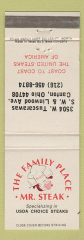 Matchbook Cover - Mr Steak Canton OH