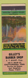 Matchbook Cover - Gilley's Barber Shop Chattanooga TN Mature's Majesty