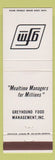 Matchbook Cover - Greyhound Food Management