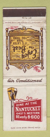 Matchbook Cover - Nantucket Restaurant WORN