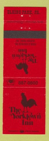Matchbook Cover - Yorktown Inn Elkins Park PA rooster