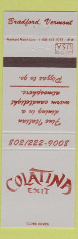 Matchbook Cover - Colatina Exit Pizza Bradford VT