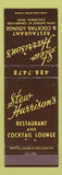 Matchbook Cover - Stew Harrison's Restaurant Columbus OH