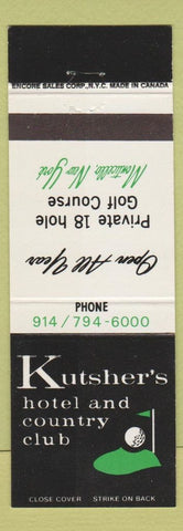 Matchbook Cover - Kutsher's Hotel Country Club Monticello NY