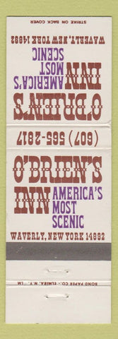 Matchbook Cover - O'Brien's Inn Waverly NY