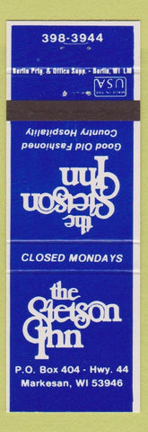 Matchbook Cover - Stetson Inn Markesan WI