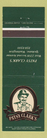 Matchbook Cover - Patsy Clark's Restaurant Spokane WA