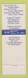 Matchbook Cover - McGarvey's Nautical Restaurant Vermilion OH