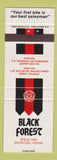 Matchbook Cover - Black Forest Steak Schnitzel Whistler Harrison Hot Springs BC