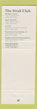 Matchbook Cover - Steak Club Winsor Locks West Hartford Plainville