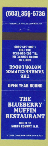 Matchbook Cover - Blueberry Muffin Restaurant North Conway NH