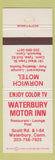 Matchbook Cover - Norwich Motel Waterbury Motor Inn CT