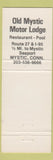 Matchbook Cover - Norwich Motel Waterbury Motor Inn CT