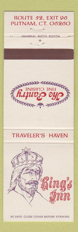 Matchbook Cover - King's Inn Putnam CT