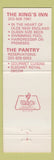 Matchbook Cover - King's Inn Putnam CT
