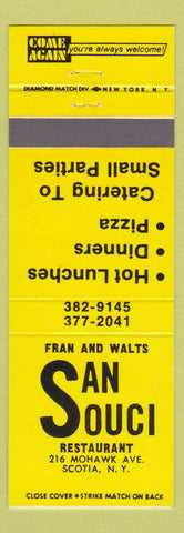 Matchbook Cover - San Souci Restaurant Scotia NY