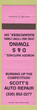 Matchbook Cover - D and S Towing Sugarcreek OH Scott's Auto Repair