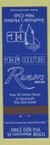 Matchbook Cover - Rumors Urban Gear Club Ice Savannah GA