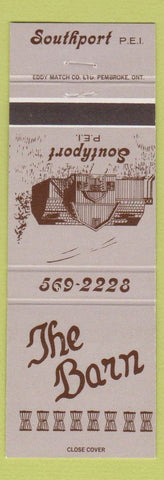 Matchbook Cover - The Barn Southport PE