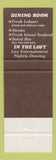 Matchbook Cover - The Barn Southport PE