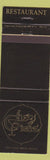 Matchbook Cover - Chez Pierre Restaurant Victoria BC