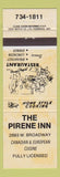 Matchbook Cover - Pirene Inn Canada yellow