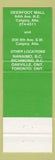 Matchbook Cover - Crepes N Greens Calgary AB
