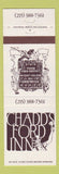 Matchbook Cover - Chadds Ford Inn Chadds Ford PA