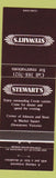 Matchbook Cover - Stewart's Restaurant Victoria BC